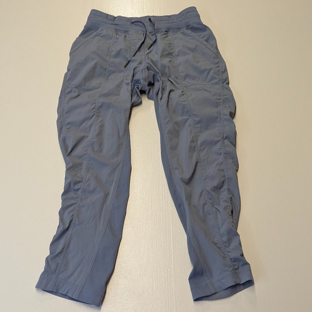 Lululemon Size 6 Bluish Gray Beyond the Studio Pants With Back Pockets *Flaw